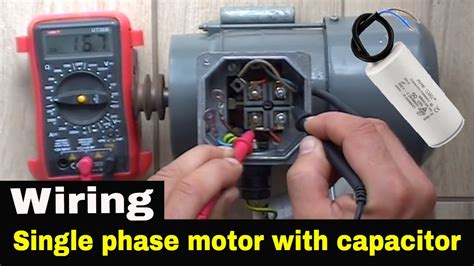 how to mount electric motor capacitors in a pvc box|electric motor capacitor installation.